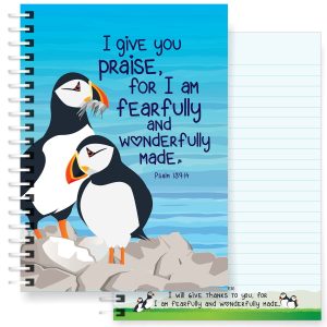 Wonderfully Made A5 Christian Notebook