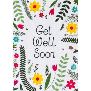 Flowers Handmade Get Well Card