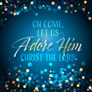 Adore Him Christian Christmas Cards