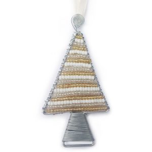 Beaded Handmade Christmas Tree Decoration