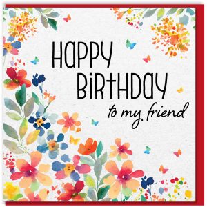 Spring Flowers Birthday Card