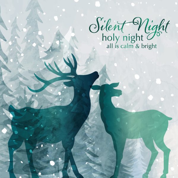 Snowy Deer Christmas Cards