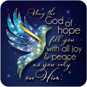 Dove of Hope Christmas Coaster
