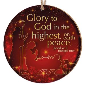 God in the Highest Ceramic Christmas Decoration
