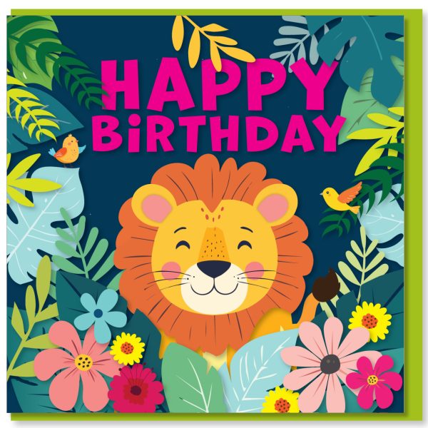 Lion Birthday Card